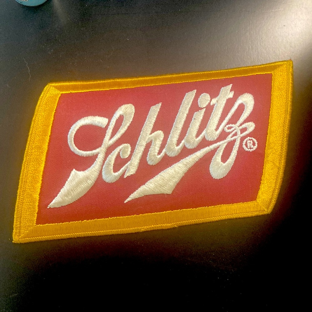 Vintage Beer patches - large stitched badges of a treasured brand.
